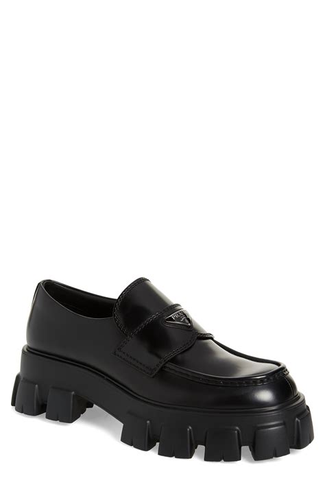 loafer prada shoes men|platform prada loafers.